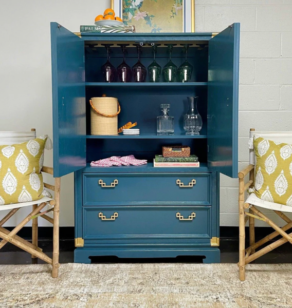 Vintage Henry Link Mandarin Collection Armoire Available for Custom Lacquer!