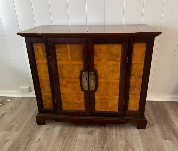 Vintage Chinoiserie Style Drexel Pop Up Server Available for Custom Lacquer! - Hibiscus House