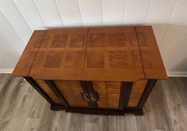 Vintage Chinoiserie Style Drexel Pop Up Server Available for Custom Lacquer! - Hibiscus House