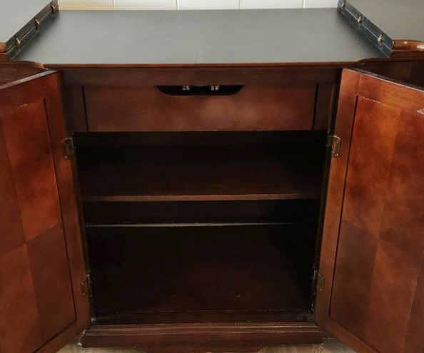 Vintage Chinoiserie Style Drexel Pop Up Server Available for Custom Lacquer! - Hibiscus House