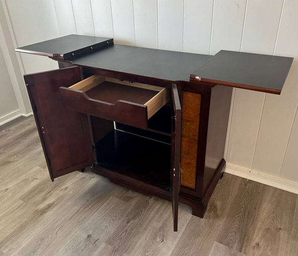 Vintage Chinoiserie Style Drexel Pop Up Server Available for Custom Lacquer! - Hibiscus House