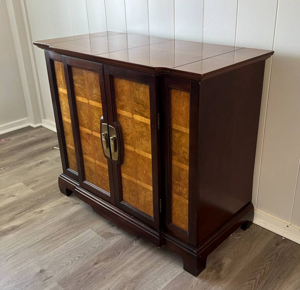 Vintage Chinoiserie Style Drexel Pop Up Server Available for Custom Lacquer! - Hibiscus House
