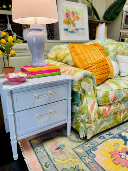 Vintage Pair of Classic Faux Bamboo Nightstands Available to Customize!