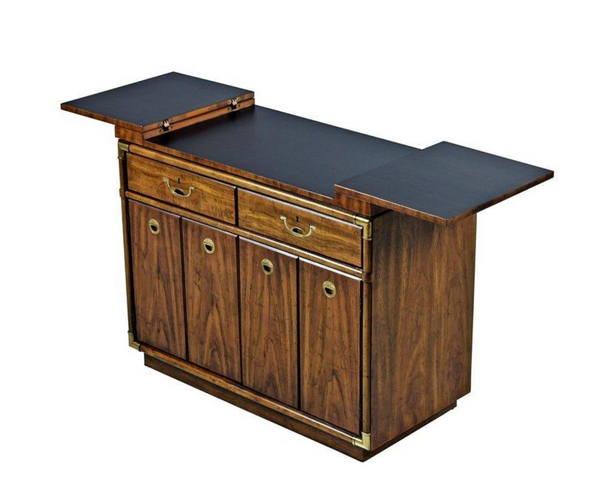 Vintage Drexel Accolade Campaign Style Server Available for Custom Lacquer! - Hibiscus House