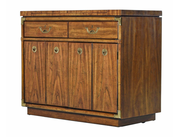 Vintage Drexel Accolade Campaign Style Server Available for Custom Lacquer! - Hibiscus House