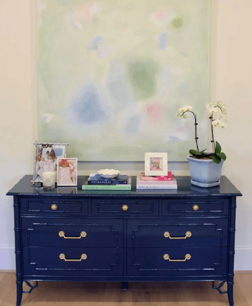 Vintage Faux Bamboo Thomasville Allegro Seven-Drawer Dresser Available for Custom Lacquer!! - Hibiscus House