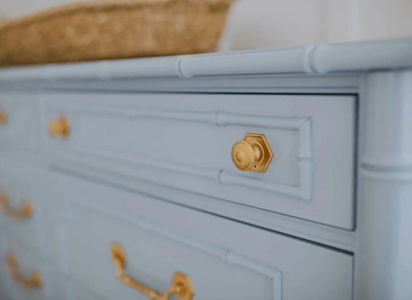 Vintage Faux Bamboo Thomasville Allegro Seven-Drawer Dresser Available for Custom Lacquer!! - Hibiscus House