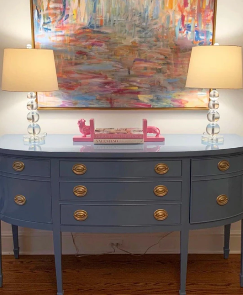 Vintage Mahogany Traditional Style Sideboard Available for Custom Lacquer! - Hibiscus House