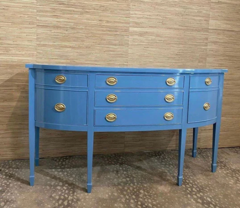 Vintage Mahogany Traditional Style Sideboard Available for Custom Lacquer! - Hibiscus House
