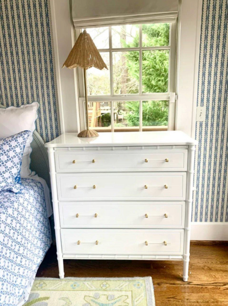 Pair of Vintage Faux Bamboo Bachelors Chests Available for Custom Lacquer!! - Hibiscus House