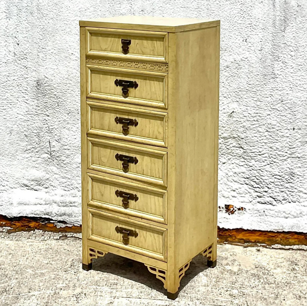 Vintage Dixie Shangri La Collection Lingerie Chest Available for Custom Lacquer! - Hibiscus House
