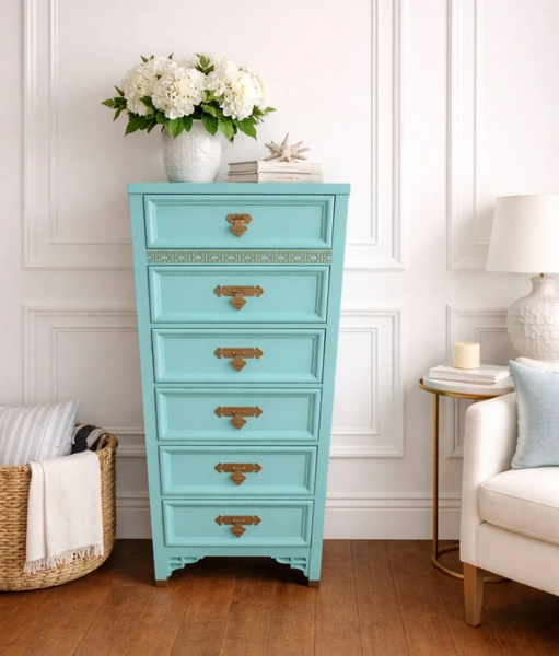 Vintage Dixie Shangri La Collection Lingerie Chest Available for Custom Lacquer! - Hibiscus House