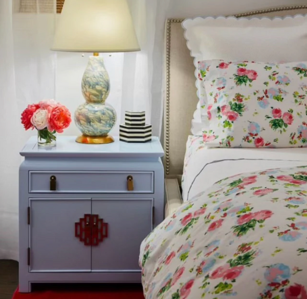 Vintage Century Furniture Chinoiserie Style Flip Top Server Available for Custom Lacquer - Hibiscus House