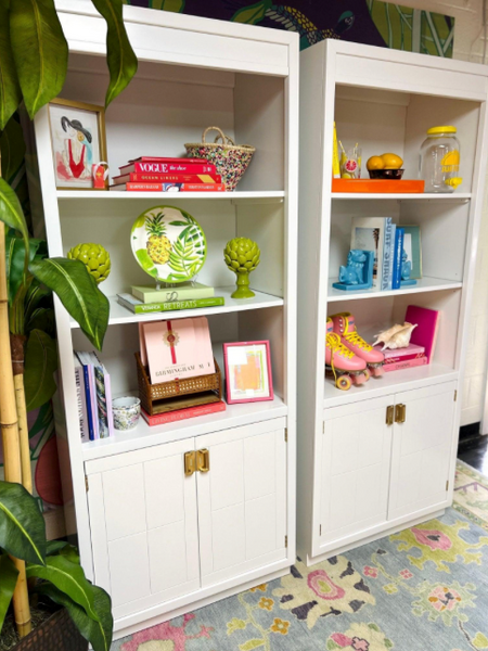 Vintage Chinoiserie Style Curio Cabinet Available for Custom Lacquer! - Hibiscus House