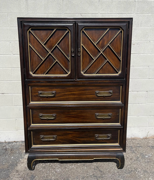 American of Martinsville Chippendale Armoire Available for Custom Lacquer!