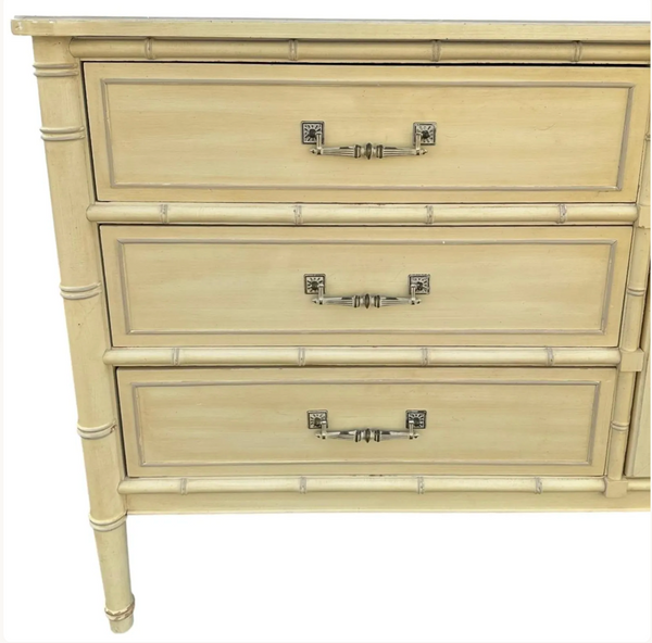 Vintage Henry Link Bali Hai Shutter Center-Door Credenza Available to Customize! - Hibiscus House