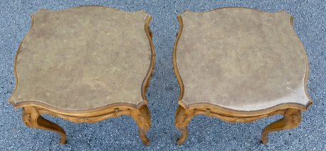Vintage Pair of Weiman Furniture French Provincial End Tables Available for Custom Lacquer!