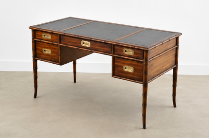 Vintage Drexel Executive Writing Desk Available for Custom Lacquer