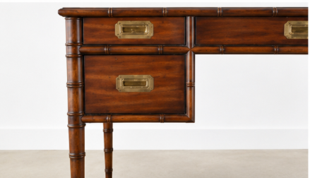 Vintage Drexel Executive Writing Desk Available for Custom Lacquer
