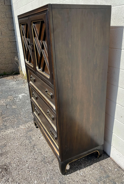 American of Martinsville Chippendale Armoire Available for Custom Lacquer!