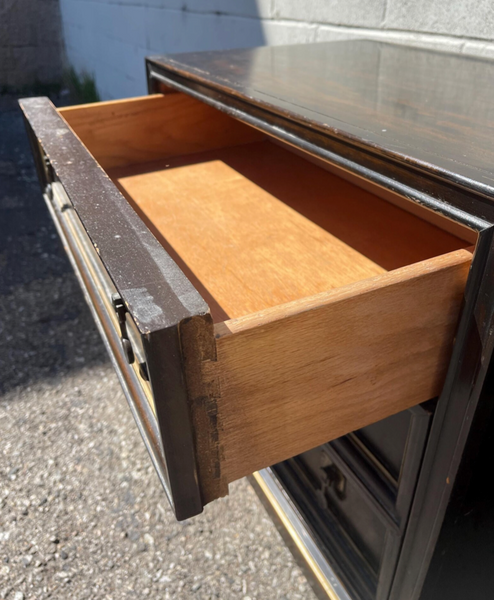 American of Martinsville Large Brass Nightstands/Chest Available for Custom Lacquer
