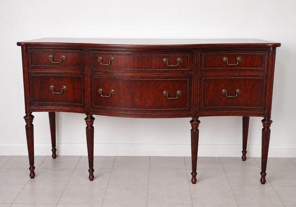 Vintage Traditional Mahogany Sideboard Available for Custom Lacquer