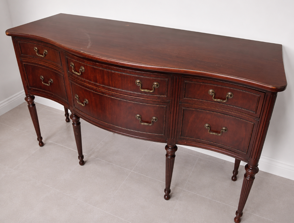 Vintage Traditional Mahogany Sideboard Available for Custom Lacquer