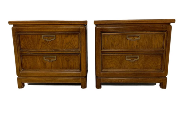 Vintage Thomasville Mystique Collection Nightstand Pair Available for Custom Lacquer