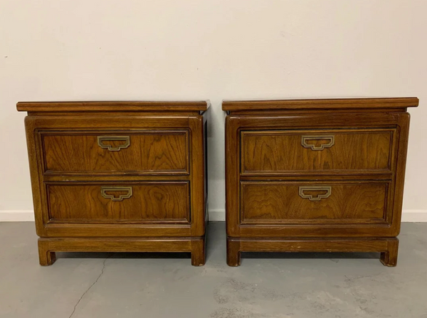 Vintage Thomasville Mystique Collection Nightstand Pair Available for Custom Lacquer