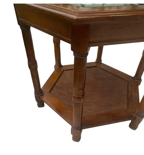 Vintage Mersman Furniture Hexagonal Side Table Pair Available for Custom Lacquer!