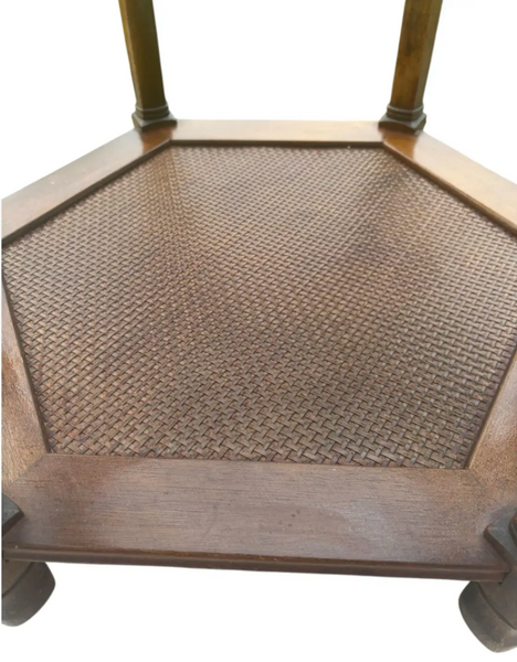 Vintage Mersman Furniture Hexagonal Side Table Pair Available for Custom Lacquer!