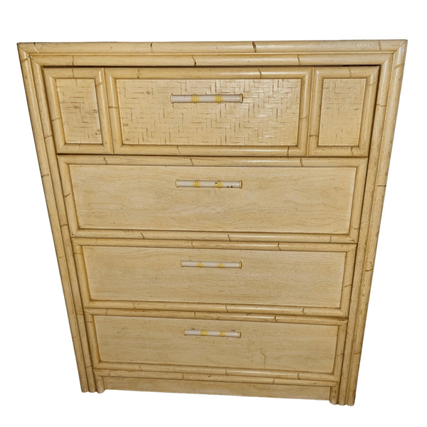 Vintage Lea Furniture Tallboy Chest Available for Custom Lacquer - Hibiscus House