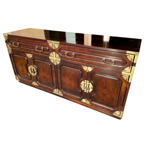 Vintage Bernhardt Chioserie Credenza Buffet Available for Custom Lacquer - Hibiscus House