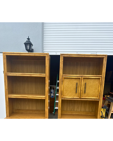 Vintage Lea Furniture Hutch Pair Available For Custom Lacquer! - Hibiscus House