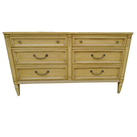 Dixie Furniture Vintage Six Drawer Traditional Style Dresser Available for Custom Lacquer!