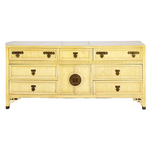 Vintage Dixie Shangri La Mandarin Style Credenza Available for Custom Lacquer! - Hibiscus House