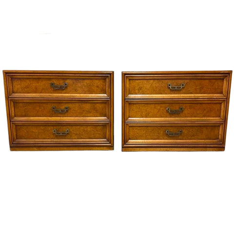 PAIR of Large Henry Link Mandarin Bachelor Chests Available for Lacquer - Hibiscus House