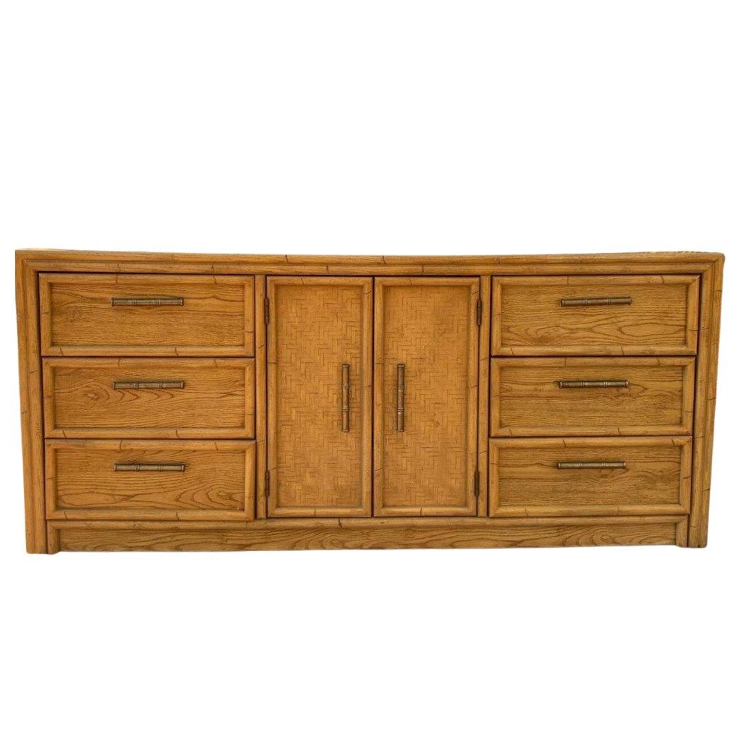 Lea Furniture Faux Bamboo Credenza Available for Lacquer! - Hibiscus House