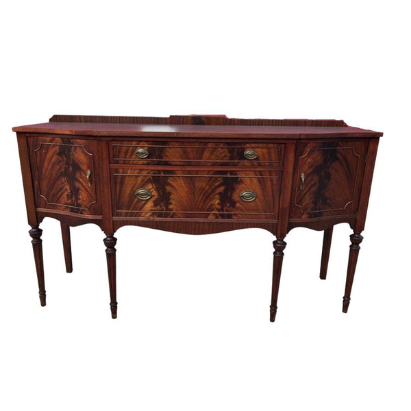 Antique Traditional Style Flame Mahogany Sideboard Buffet Available & Ready to Ship! - Hibiscus House