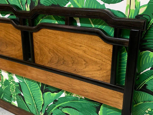 Thomasville Mid Century Chinoiserie Style Queen Headboard Available for Lacquer - Hibiscus House