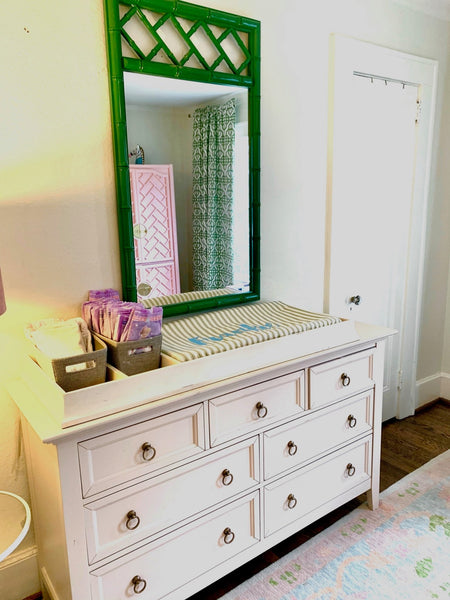 Vintage Dixie Furniture Company "Aloha" Collection Fretwork Mirror Pair Available for Custom Lacquer! - Hibiscus House