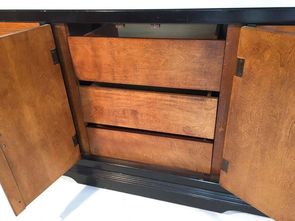 Vintage Bassett Furniture Hollywood Regency Credenza Available for Custom Lacquer - Hibiscus House