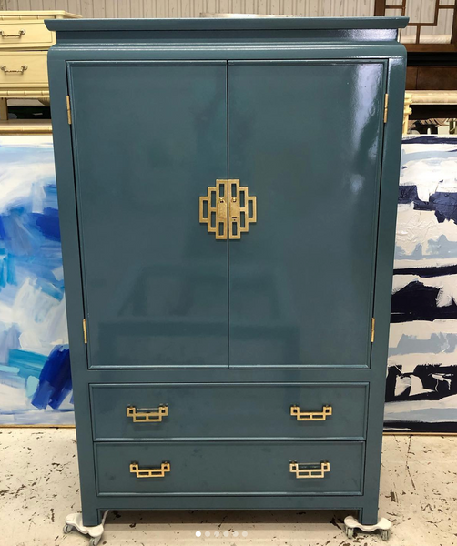 Vintage Henry Link Mandarin Collection Armoire Available for Custom Lacquer
