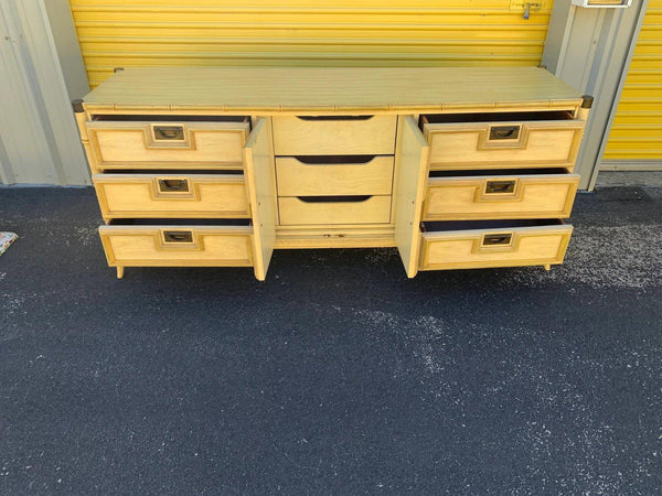 Stanley Furniture Faux Bamboo Dresser with Double Doors Available for Custom Lacquer - Hibiscus House