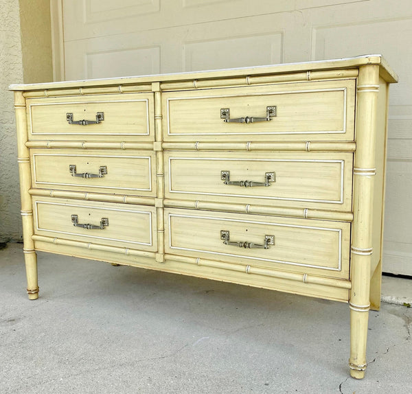 Vintage Henry Link Bali Hai Six Drawer Dresser Available for Custom Lacquer