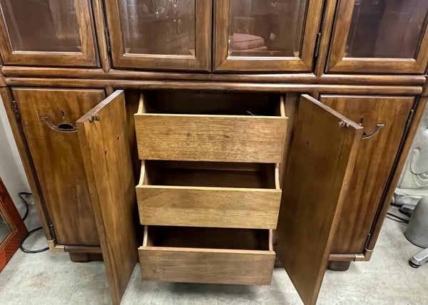 Vintage Drexel Accolade Collection Campaign China Cabinet Available for Custom Lacquer! - Hibiscus House