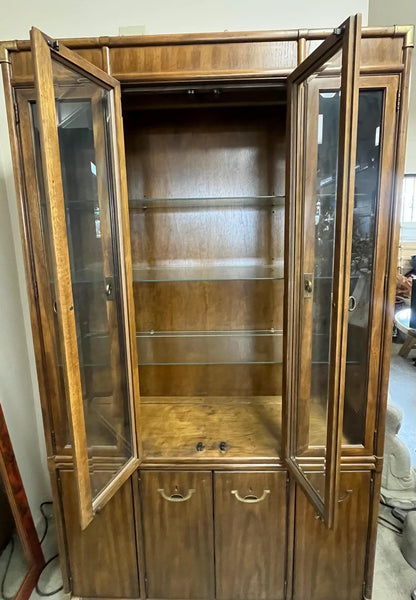 Vintage Drexel Accolade Collection Campaign China Cabinet Available for Custom Lacquer! - Hibiscus House