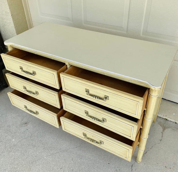 Vintage Henry Link Bali Hai Six Drawer Dresser Available for Custom Lacquer!