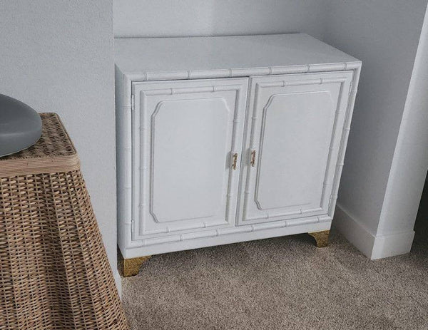 Vintage Dixie Aloha Collection Narrow Cabinet Style Nightstand Pair Available for Custom Lacquer! - Hibiscus House