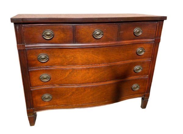 Vintage Bassett Furniture Traditional Style Dresser with Glass Top Available for Custom Lacquer! – Hibiscus House